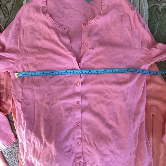 🪸Coral COTTON Cardigan Feminine Buttons FieldGear Sz M - Picture 2 of 16